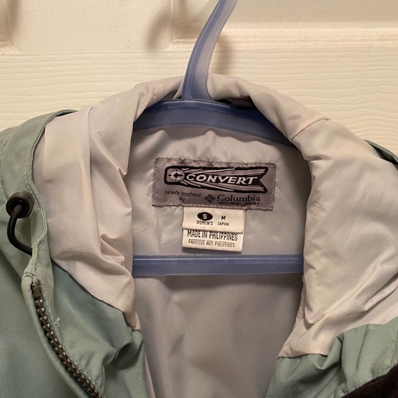 Women’s Small light green and white Columbia Convert ski snowboard jacket - Picture 4 of 12